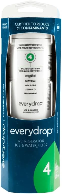 everydrop® by Whirlpool Ice and Water Refrigerator Filter 4, EDR4RXD1, Single-Pack
