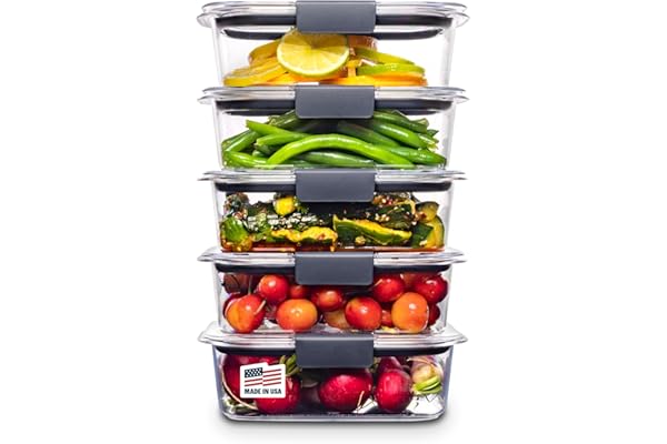 Rubbermaid Brilliance Food Storage Containers Set ...